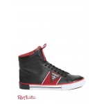 Мужские Сникерсы GUESS (Maeno Triangle Logo High-Top Sneakers) 60160-01 Черный1