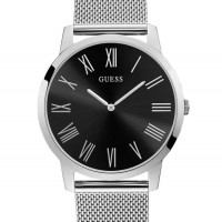 Чоловічий Годинник (Silver-Tone and Black Analog Watch) 57950-01 Срібло Чоловічий Годинник (Silver-Tone and Black Analog Watch) 57950-01 Срібло