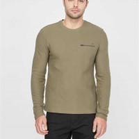 Мужской Crewneck (Stuart Crewneck) 63900-01 Dusty Оливковыйr