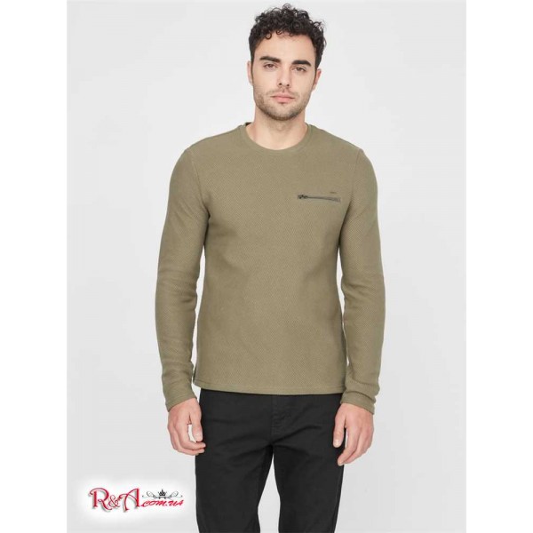 Чоловічий Crewneck GUESS Factory (Stuart Crewneck) 63900-01 Dusty Оливковийr