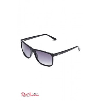 Чоловічі Сонцезахисні Окуляри (Matte Plastic Square Sunglasses) 64100-01 Чорний