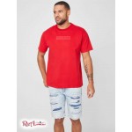 Мужская Футболка GUESS Factory (Harvey Embroidered Logo Tee) 53810-01 Rugby Красный