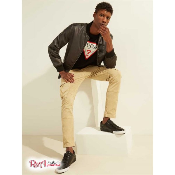 Чоловічий Бомбер GUESS (Satin Bomber Jacket) 55790-01 Реактивний Чорний Чоловічий Бомбер GUESS (Satin Bomber Jacket) 55790-01 Реактивний Чорний