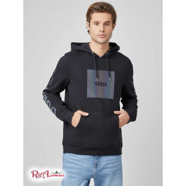 Мужское Худи GUESS Factory (Tristen Logo Hoodie) 58290-01 Реактивний Черный