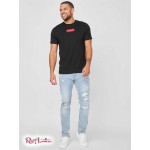 Мужская Футболка GUESS Factory (Hugo Logo Patch Tee) 53760-01 Реактивний Черный