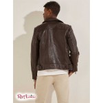 Мужская Куртка GUESS (Leather Biker Jacket) 59780-01 Chocolate Коричневыйie Мужская Куртка GUESS (Leather Biker Jacket) 59780-01 Chocolate Коричневыйie