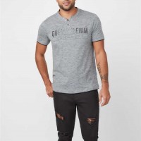Чоловіча Хенлі (Edgar Marled Henley Tee) 53940-01 Medium Charcoal Heather