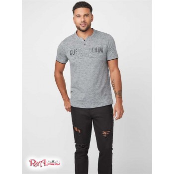 Чоловіча Хенлі (Edgar Marled Henley Tee) 53940-01 Medium Charcoal Heather