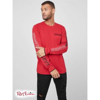 Чоловічий Лонгслів (Coleman Long-Sleeve Logo Tee) 58270-01 Rugby Червоний