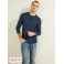 Мужской Лонгслив (Warehouse Long-Sleeve Henley) 55730-01 Шелковый Синий