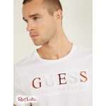Мужская Футболка GUESS (Embossed Logo Tee) 41860-01 Clean Белый