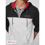 Мужское Худи GUESS Factory (Ballen Hoodie) 58300-01 Светлый Melange Серый