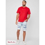 Мужская Футболка GUESS Factory (Harvey Embroidered Logo Tee) 53810-01 Rugby Красный