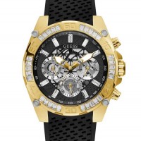 Чоловічий Годинник (Gold-Tone And Black Tachymeter Watch) 60020-01 Multi Чоловічий Годинник (Gold-Tone And Black Tachymeter Watch) 60020-01 Multi