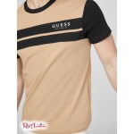 Чоловіча Футболка GUESS Factory (Thom Color-Block Logo Tee) 63990-01 Toasted Taupe