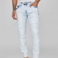 Мужские Джинсы (Ford Modern Skinny Jeans) 63770-01 Светлый Destroy WПепельно-Серый