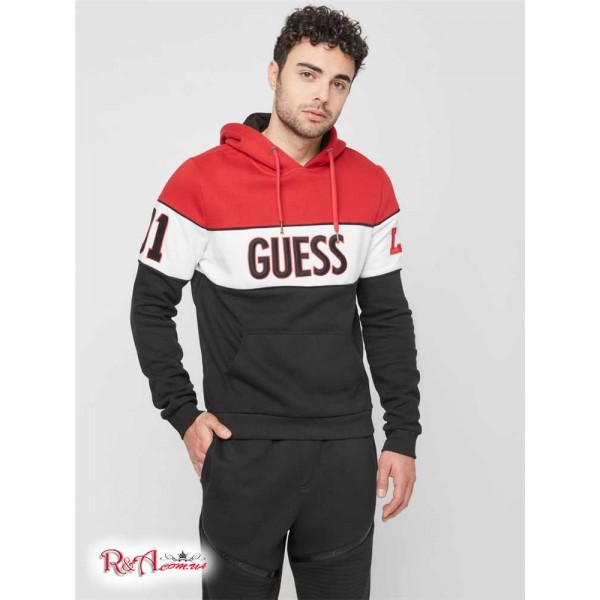 Чоловіче Худі GUESS Factory (Blackburn Logo Hoodie) 63910-01 Регбі Червоний Чоловіче Худі GUESS Factory (Blackburn Logo Hoodie) 63910-01 Регбі Червоний