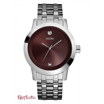 Чоловіча Сукня (Silver-Tone and Brown Analog Dress Watch) 57940-01 Немає Кольору
