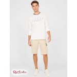 Мужской Лонгслив GUESS Factory (Kalico Logo Long-Sleeve Tee) 37250-01 Pure Белый
