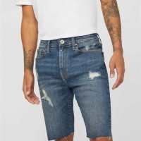 Чоловічі Шорти (Clarke Straight Denim Shorts) 58430-01 Темний Destroy WПопелясто-Сірий