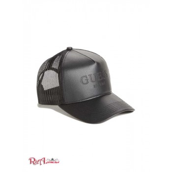 Мужская Шляпа (Faux-Leather Trucker Hat) 60150-01 Черный