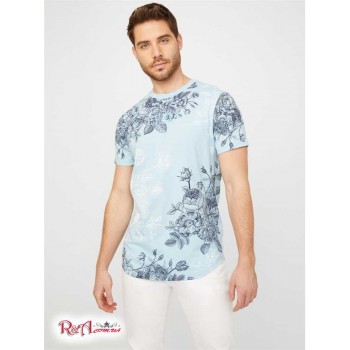 Чоловіча Футболка (Bauman Floral Longline Tee) 63940-01 Чудовий Синій