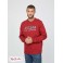 Мужской Пуловер (Porter Embroidered Logo Pullover) 58010-01 Красный Noir