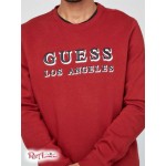 Мужской Пуловер GUESS Factory (Porter Embroidered Logo Pullover) 58010-01 Красный Noir