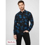 Чоловіча Сорочка GUESS Factory (Manson Floral Shirt) 58450-01 Реактивний Чорний