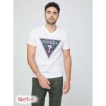 Чоловічі Джинси GUESS Factory (Jean Logo V-Neck Tee) 63780-01 Pure Білий