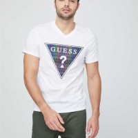 Чоловічі Джинси (Jean Logo V-Neck Tee) 63780-01 Pure Білий