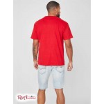 Мужская Футболка GUESS Factory (Harvey Embroidered Logo Tee) 53810-01 Rugby Красный