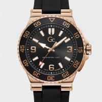 Мужские Часы (Gc Black and Rose Gold-Tone Watch) 58590-01 Нет Цвета Мужские Часы (Gc Black and Rose Gold-Tone Watch) 58590-01 Нет Цвета