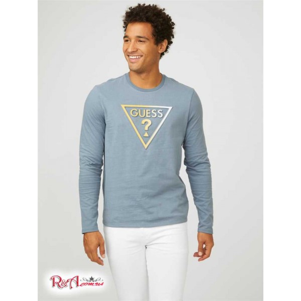 Чоловічий Crewneck GUESS Factory (Nicky Logo Crewneck) 58090-01 Asteroid Синій