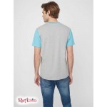 Мужская Футболка GUESS Factory (Davion Color-Block Logo Tee) 64181-01 Waves Синий