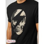 Чоловіча Футболка GUESS Factory (Grant Skull Crew Tee) 58381-01 Реактивний Чорний