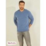 Мужской Свитер GUESS (Esmere Wool-Blend V-Neck Sweater) 59491-01 Nordic Sea