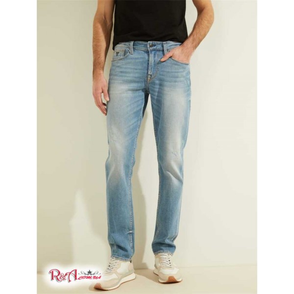 Мужские Джинсы GUESS (Faded Slim Tapered Jeans) 55721-01 Джексон Мытье