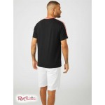 Чоловіча Футболка GUESS Factory (Hyatt Logo Tape Tee) 63941-01 Реактивний Чорний