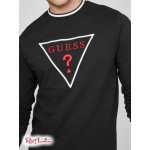 Мужская Веревка GUESS Factory (Roper Logo Crewneck) 58261-01 Реактивний Черный