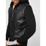 Чоловічий Бомбер GUESS Factory (Grant Faux-Leather Bomber) 63761-01 Jet Black Чоловічий Бомбер GUESS Factory (Grant Faux-Leather Bomber) 63761-01 Jet Black