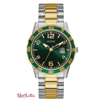 Чоловічий Годинник (Two-Tone Metal And Green Dial Analog Watch) 41381-01 Срібло