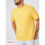 Мужская Футболка GUESS Factory (Harvey Embroidered Logo Tee) 53811-01 Mellow Sun