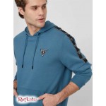 Мужское Худи GUESS Factory (Lark Logo Hoodie) 63881-01 Синий Grotto