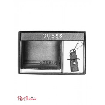 Чоловічий Брелок (Bifold Wallet and Keychain Gift Set) 64071-01 Чорний