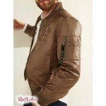 Чоловічий Бомбер GUESS (Satin Bomber Jacket) 55791-01 Antique Taupe Чоловічий Бомбер GUESS (Satin Bomber Jacket) 55791-01 Antique Taupe