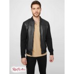 Чоловічий Бомбер GUESS Factory (Grant Faux-Leather Bomber) 63761-01 Jet Black Чоловічий Бомбер GUESS Factory (Grant Faux-Leather Bomber) 63761-01 Jet Black
