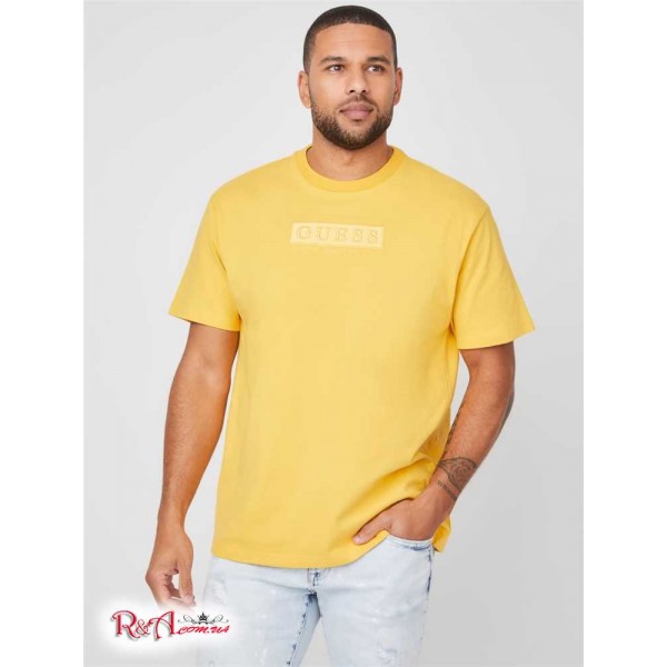 Мужская Футболка GUESS Factory (Harvey Embroidered Logo Tee) 53811-01 Mellow Sun