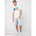 Мужская Футболка GUESS Factory (Kasey Foil Logo Tee) 37321-01 Чистый Белый