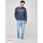 Мужской Пуловер GUESS Factory (Porter Embroidered Logo Pullover) 58011-01 Midnight Moon